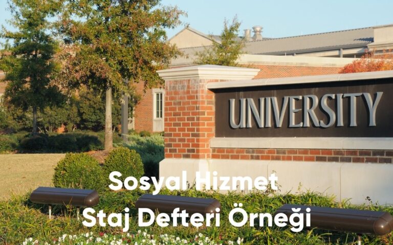 Sosyal Hizmet Staj Defteri Örneği